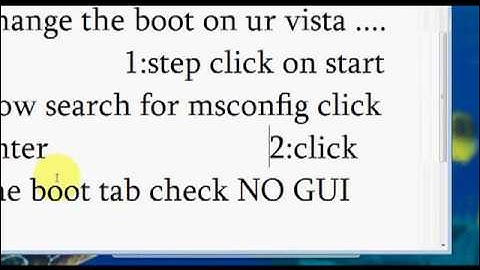 how to change vista boot screen