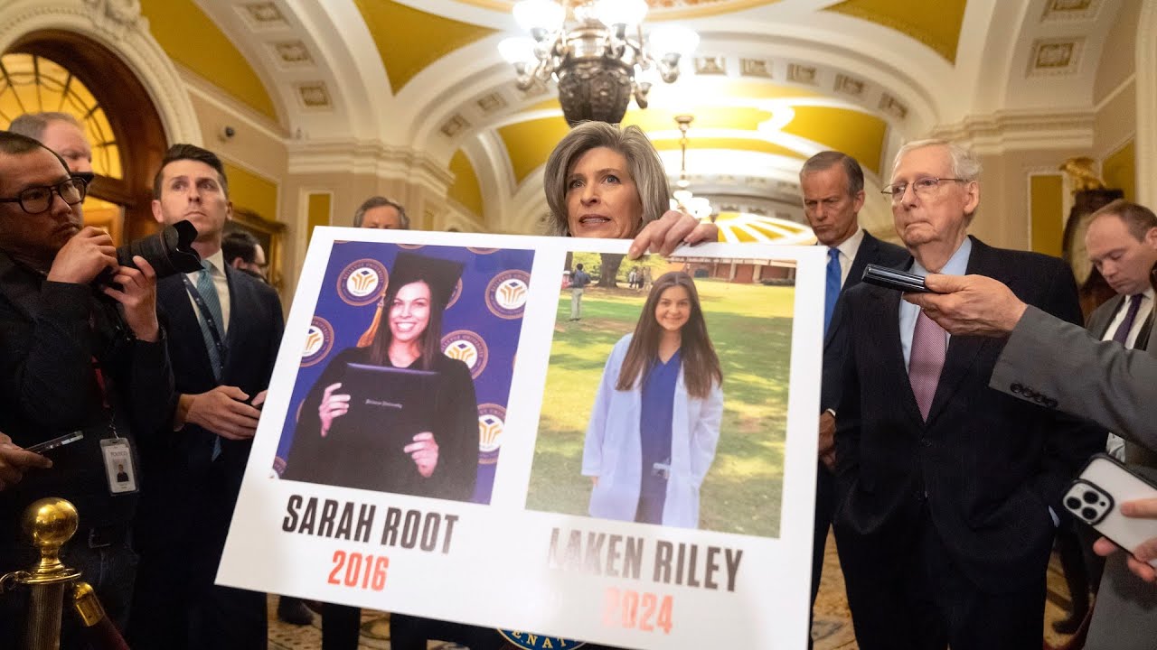 LIVE: GOP Senators Call on Democrats to Pass the Laken Riley Act - YouTube
