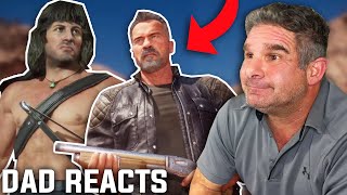 Dad Reacts to Rambo vs Terminator Official Trailer - Mortal Kombat 11
