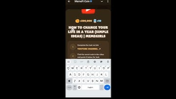 How to change your life in a year #memefi #memefisecretcode