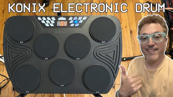 Pyle PTED06 7 Pad Tabletop Electronic Drum Kit - Demo by an Experienced  Drummer - Cheap E-Drums - YouTube