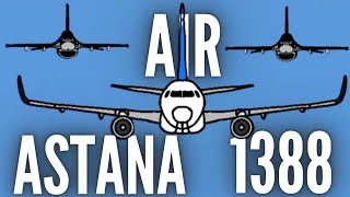 Air Astana 1388 Malfunctions but Lands Safely Animation Request