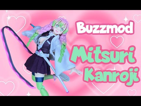 Buzzmod MITSURI KANROJI Action Figure Review Demon Slayer #mitsurikanroji #demonslayer #mitsuri