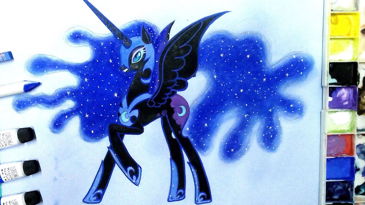 How to draw Nightmare Moon/Luna from MLP Friendship is 
