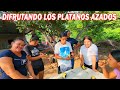 ASI DIFRUTAMOS LOS PLATANOS AZADOS EN LA CASITA 7