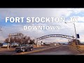 Fort Stockton, TX - Driving Downtown 4K