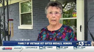 Family of late Vietnam War veteran receives medals, honors left overseas