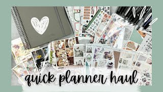 QUICK PLANNER HAUL | some new pens, journaling kits...and a planner?! | tattooed teacher plans