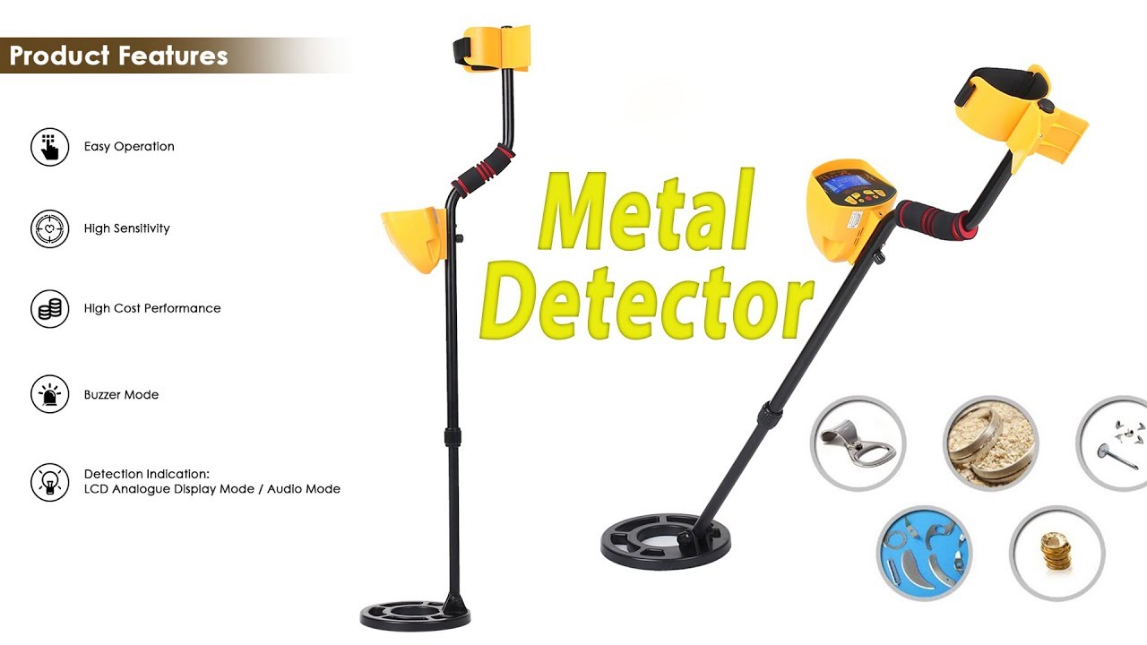 High Sensitivity High Performance Metal Detector Treasures Seeking Tool