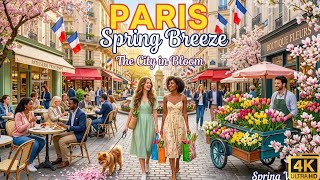  Walking Paris in May 2026: The Most Beautiful Flower-Covered Restaurants 🌸 (4K 60fps)