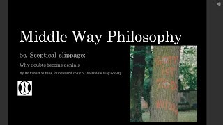Middle Way Philosophy 5c: Sceptical slippage