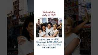 Debbie, Alexia and Julie at LIVE AID