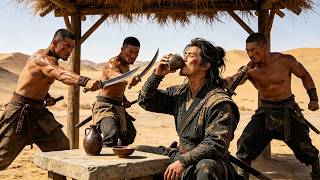 茶摊喝茶的小伙竟是功夫高手，瞬秒十几个恶贼，毫发无伤！#drama #kungfu #中国电视剧 screenshot 1