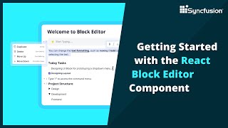 Getting Started with the React Block Editor Component