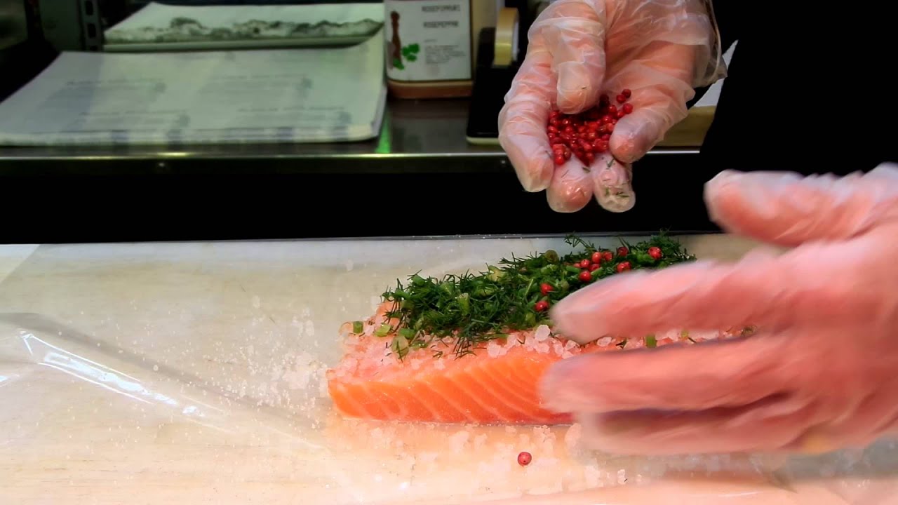 Cómo hacer gravlax de salmón receta finlandesa YouTube