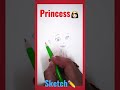 Cute princess sketch #drawing #painting #sketch #shorts