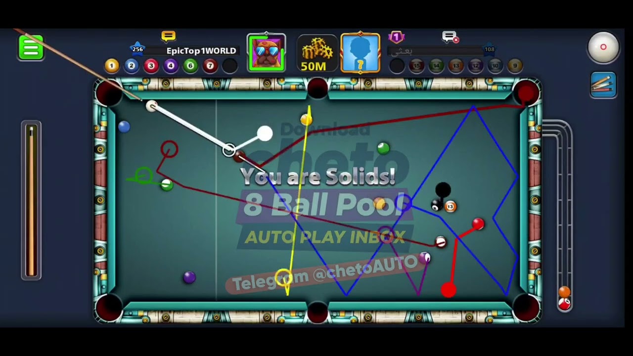 Download and install 8ball pool Cheto, Aim  Auto play 24/7 iOS/android  