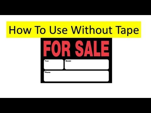 how to put the for sale signs on your vehicle no tape needed chroma vehicle for sale signs