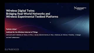 UB EE701 IoT 2024 - Invited Seminar - Dr. Pedram Johari (NU WIoT)