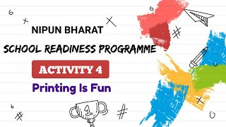 School Readiness Programme Activity 4। Printing is fun। NCERT Class 1