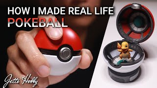 HOW I MADE REAL LIFE POKEBALL | Fully customdesigned for 3D printing