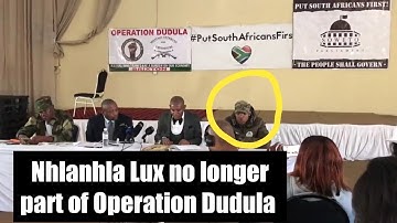 Nhlanhla Lux part ways with Operation Dudula | Lux no longer part of Operation Dudula