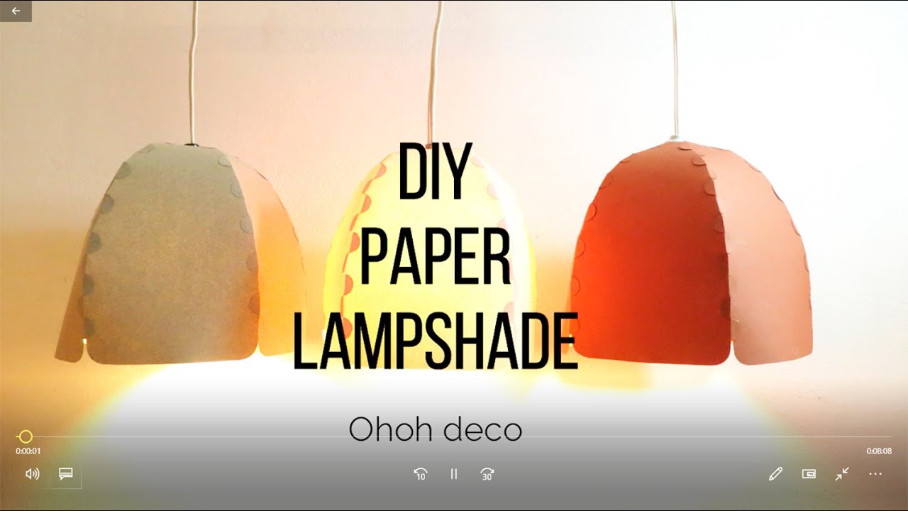 Paper Lampshade DIY YouTube