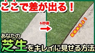 【褒められる芝生】芝生のキワ処理ってそんなに簡単にできるの暑くなる前にラクな道具と方法を見つけましょう