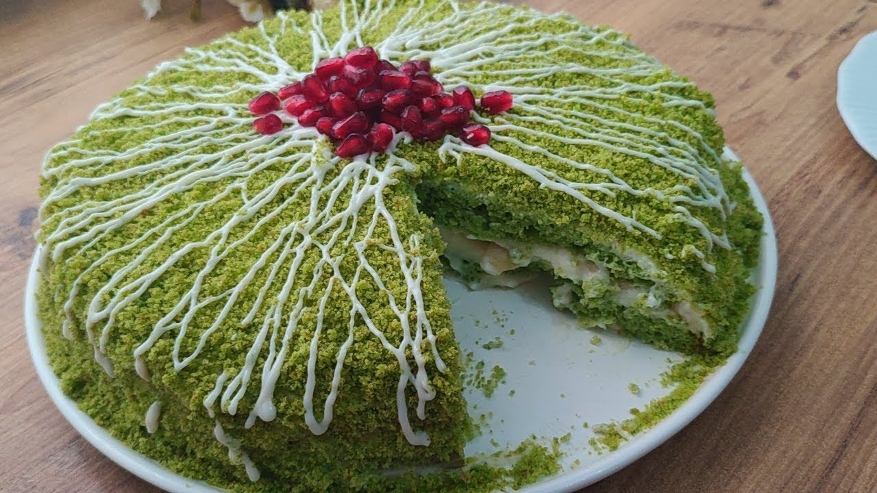☃️ ЭТО МОЖЕТ БЫТЬ САМЫЙ ЛУЧШИЙ РЕЦЕПТ ЗИМЫ😍 ЗЕЛЕНЫЙ ТОРТ ❗️ НЕ ВСЕ ЗНАЮТ ЭТОТ СПОСОБ