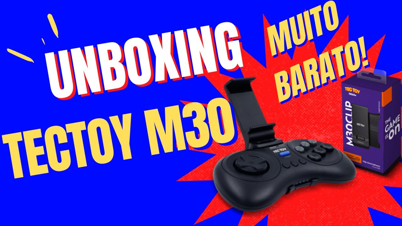 Unboxing e Testes Controle M30 Tectoy