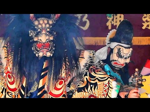 石見神楽 道返し】佐野神楽社中2023.10.9～吉地王子八幡神社秋季例大祭