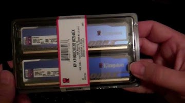 Kingston HyperX Blu 4GB DDR3 1600 Memory Kit unboxing 720p HD