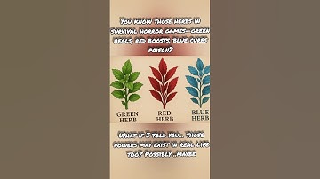 Survival Horror Game Herbs Meet Reality : Do video game herbs exist in reality??? ✨