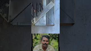 Different sizes at a 90 degree angle connecting hollow iron #welding #stainless #diamond_s_s_c