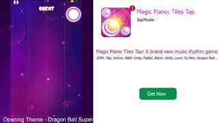 Opening Theme 1 - Dragon Ball Super || Magic Piano Tiles Tap screenshot 2