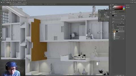 How to create a 3D Section with ArchiCAD and Photoshop