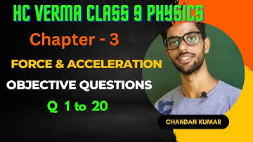 HC Verma Class 9 Physics | Chapter - 3 | Force & Acceleration | Objective - Questions | Solution