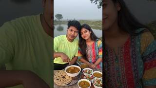 roti aur chicken curry gaon mein #vlog #sorts #food #blogging #video #chicken #gravy #gaon