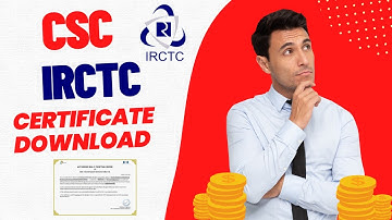 csc irctc certificate kaise download karen | csc irctc certificate download otp not received