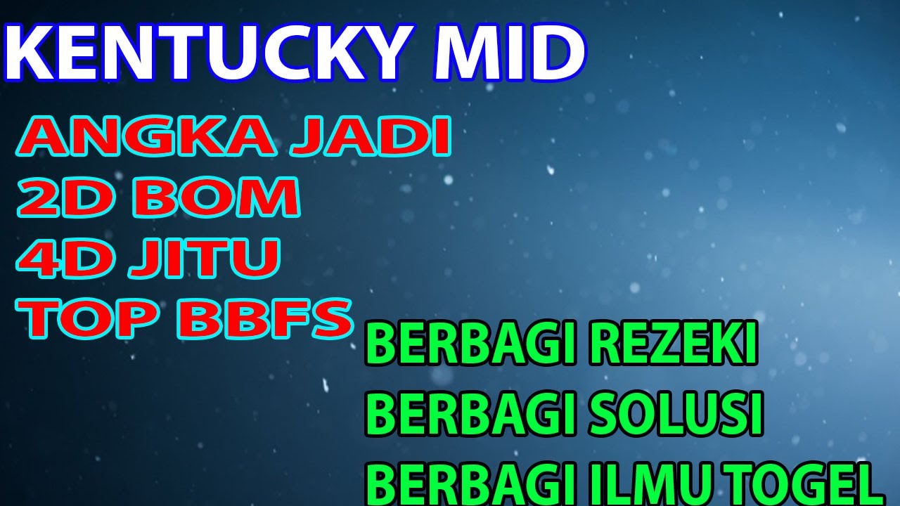 Prediksi Kentucky Midday 31 Mei 2021 Bocoran Kentucky Midday Hari Ini Rumus Kentucky Midday Youtube