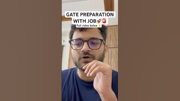 GATE PREPARATION WITH JOB🚨🚀 #gate2026 #gatecse #nit #jee #iitjam #iit