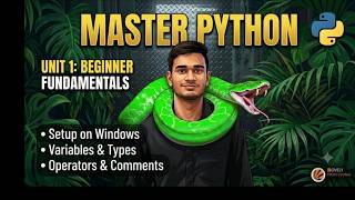 Python Tutorial for Beginners in Hindi 🔥 | Complete Python Course 2026 | Unit 1:Beginner Fundamental