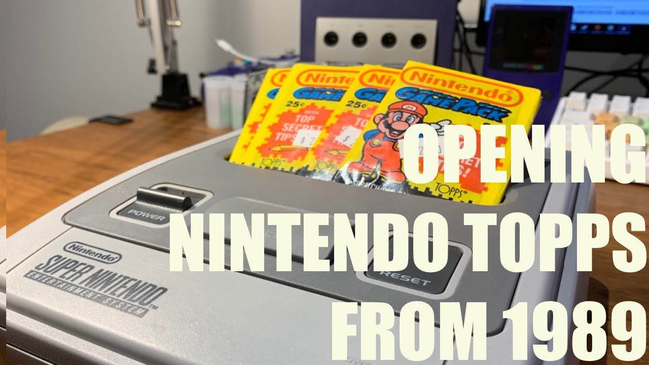 Opening Vintage NINTENDO TOPPS cards from 1989 YouTube