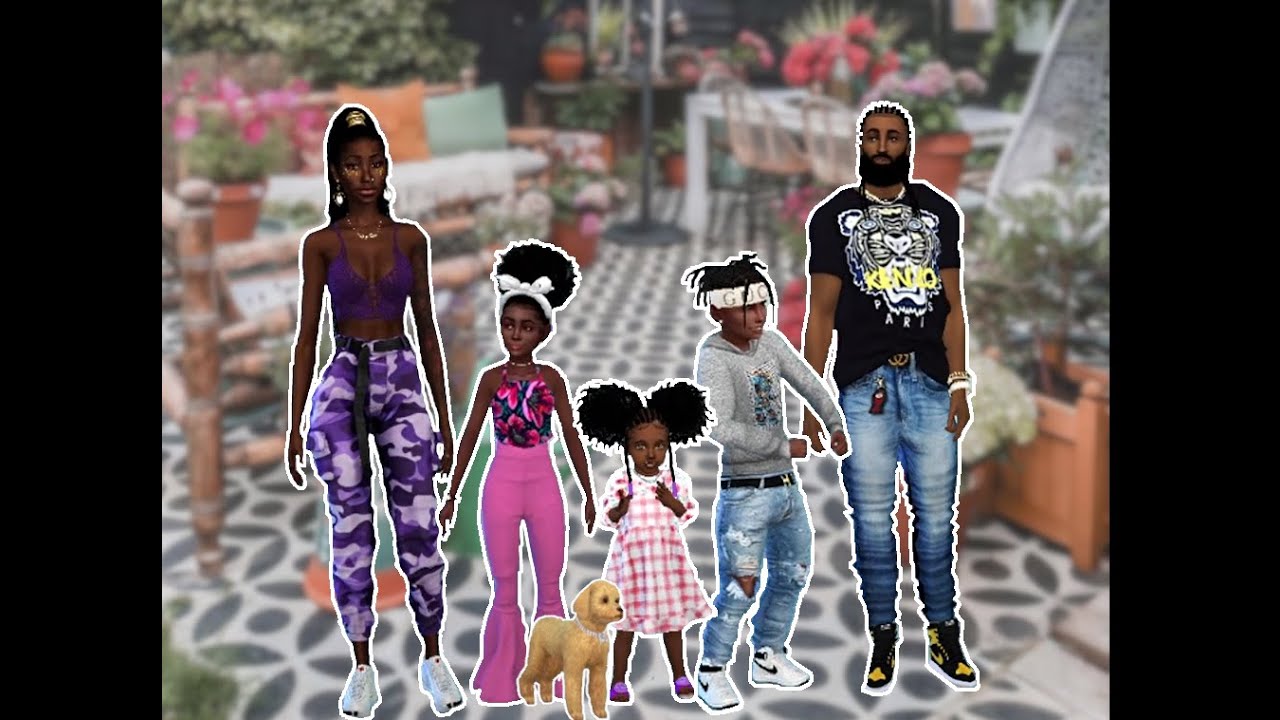 Sims 4 Black Family CAS The Gentles YouTube sims-4-black-family-cas-the-gentles-youtube
