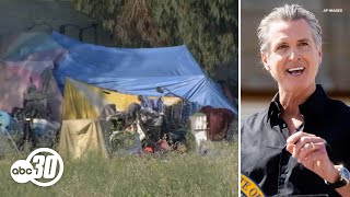 Central California leaders react to Gov. Gavin Newsom's push to end encampments