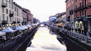 MILAN (Italy): Enchanting NAVIGLIO Grande Canal