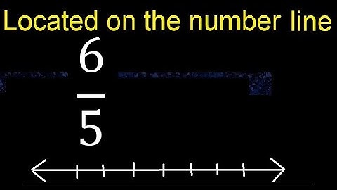 Located 6/5 on the number line , locate fractions on the number line . represented