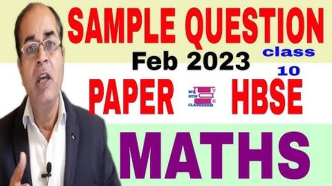 sample question paper mathematics class 10 hbse 2023 by vijay kumar