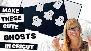 I Made These Spooky Ghosts with JUST 3 Shapes in Cricut Design Space!