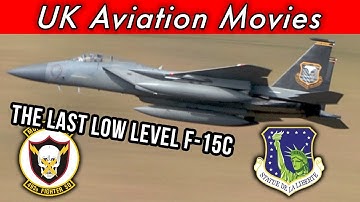 Mach Loop - The last low level Grim Reapers’ F-15C Eagles 😢 [4K]